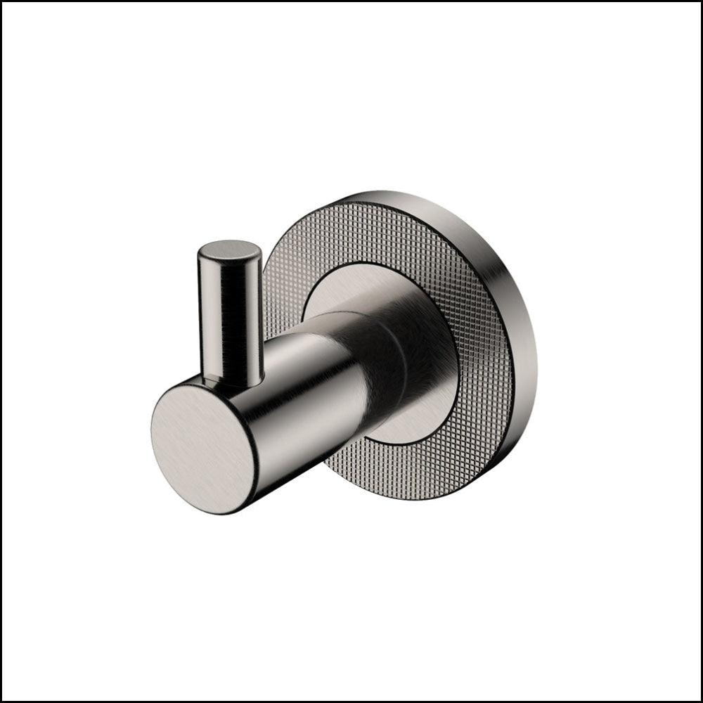 Fienza Axle Robe Hook Brushed Nickel 83104Bn Bathroom Accessories