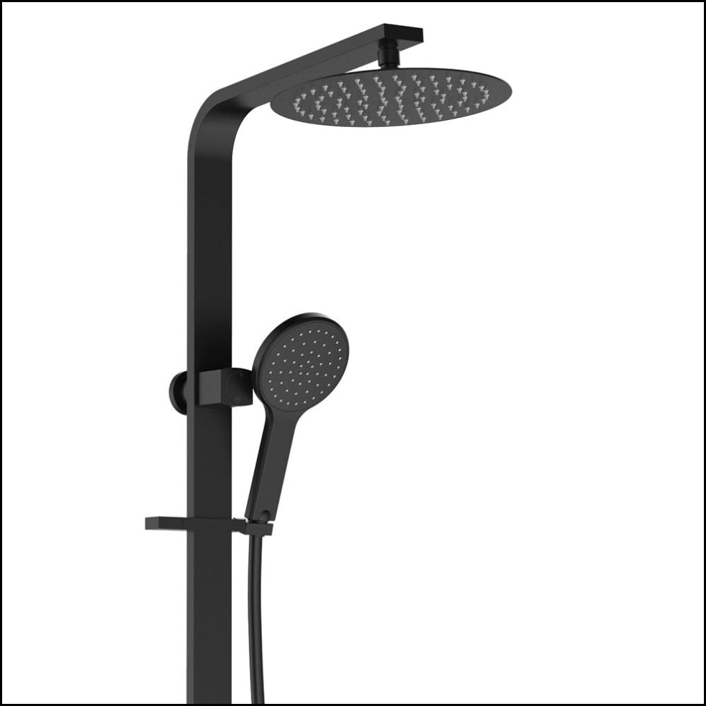 Fienza Kaya Deluxe Twin Shower Matte Black 455119B Showers