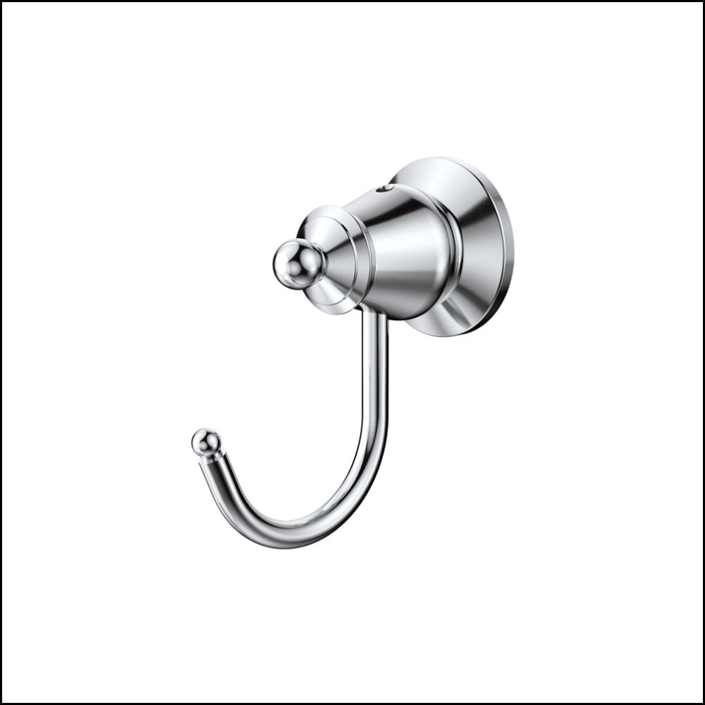 Fienza Lilian Robe Hook Chrome 81004 Bathroom Accessories