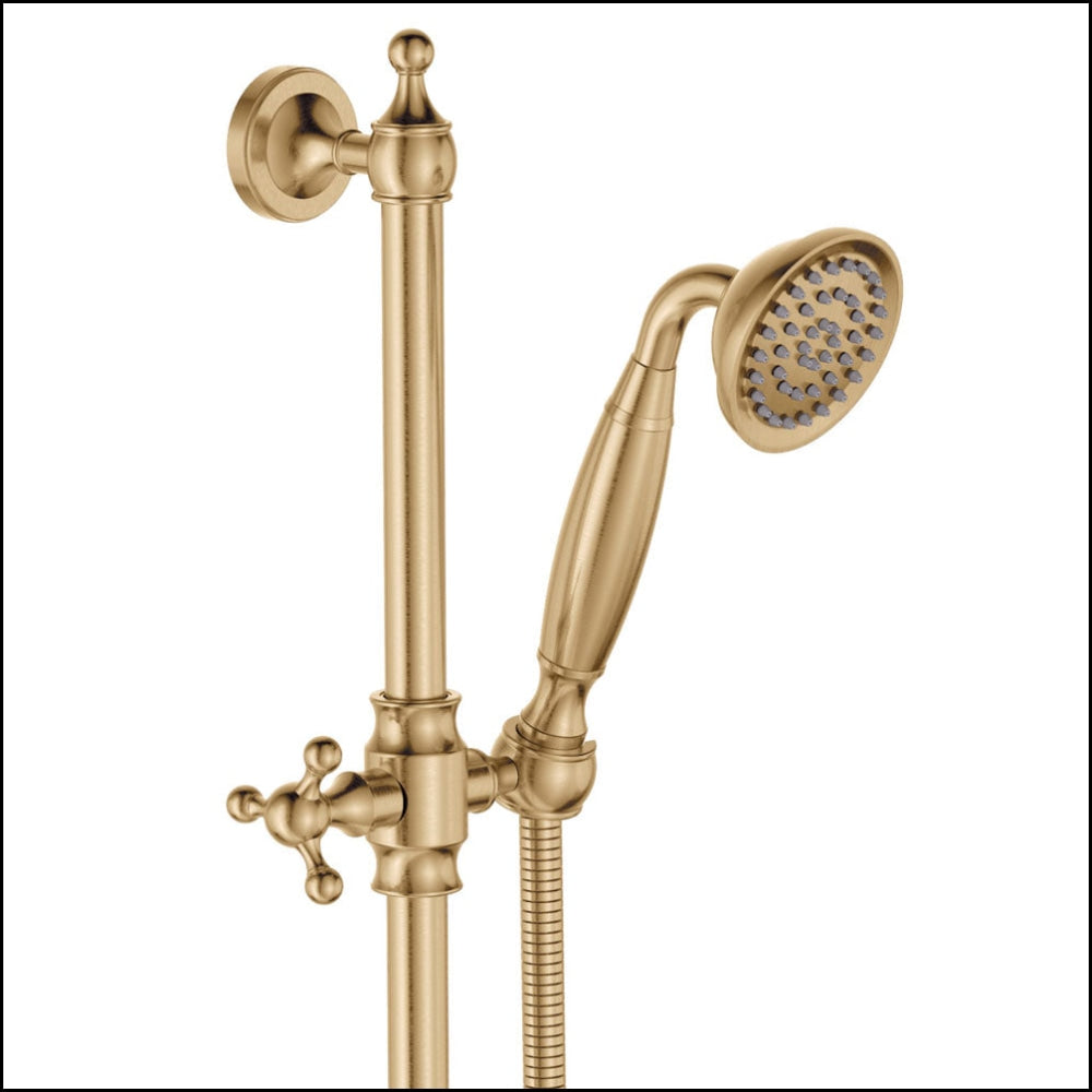 Fienza Lillian Lever Rail Shower Set Urban Brass 339103Ub Showers