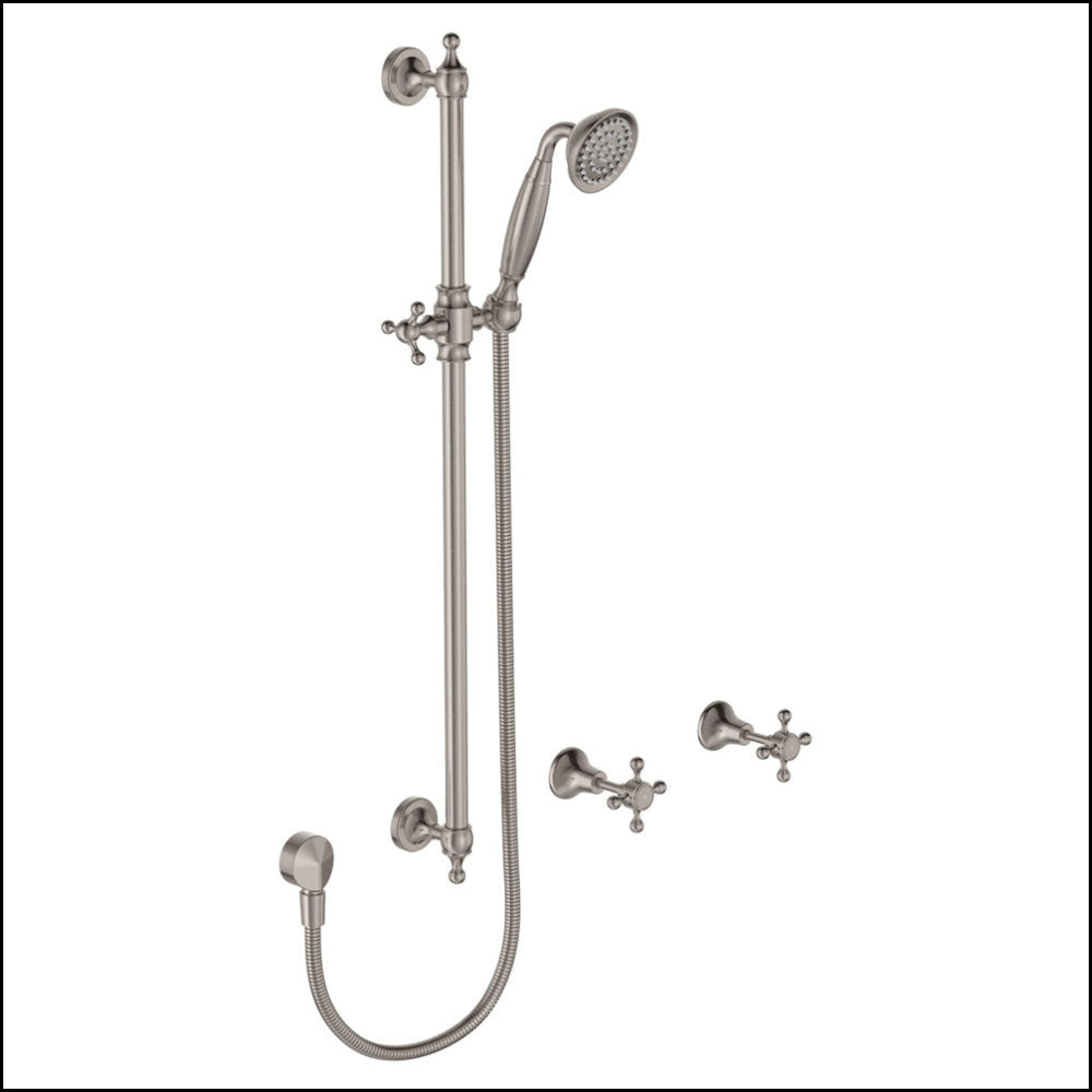 Fienza Lillian Rail Shower Set Brushed Nickel 336103Bn Showers