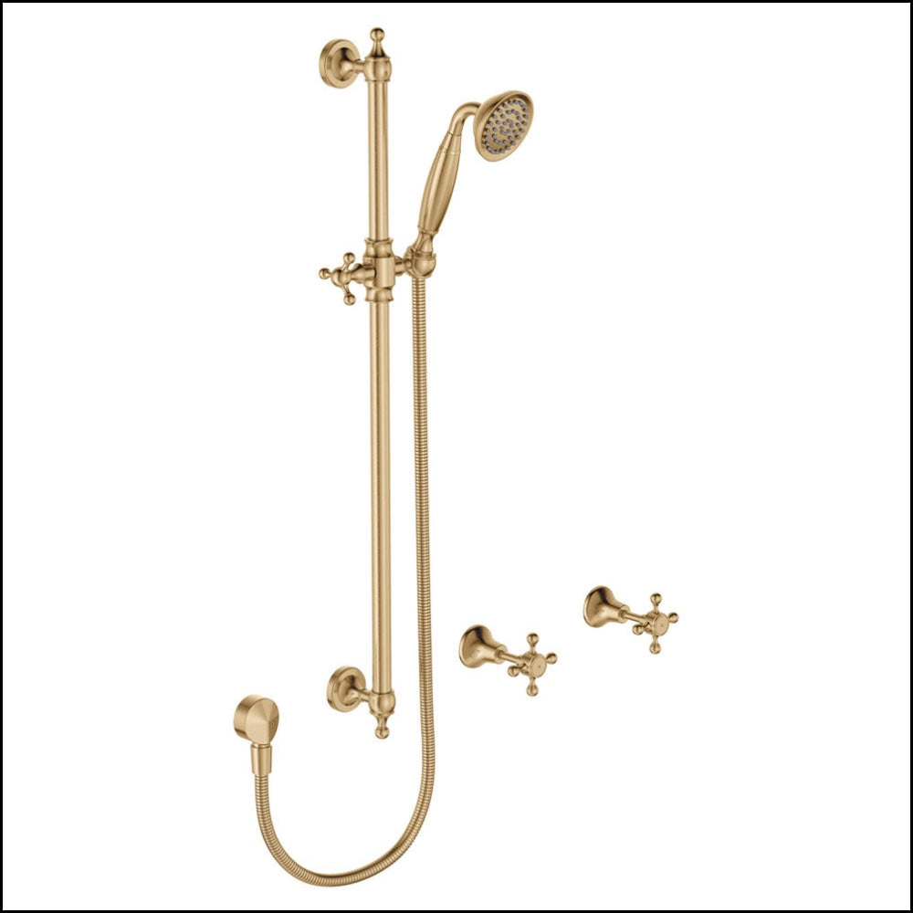 Fienza Lillian Rail Shower Set Urban Brass 336103Ub Showers