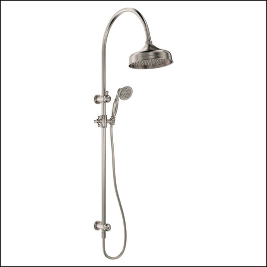 Fienza Lillian Twin Shower Brushed Nickel 455114Bn Showers