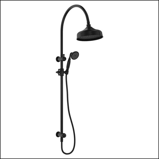 Fienza Lillian Twin Shower Matte Black 455114B Showers