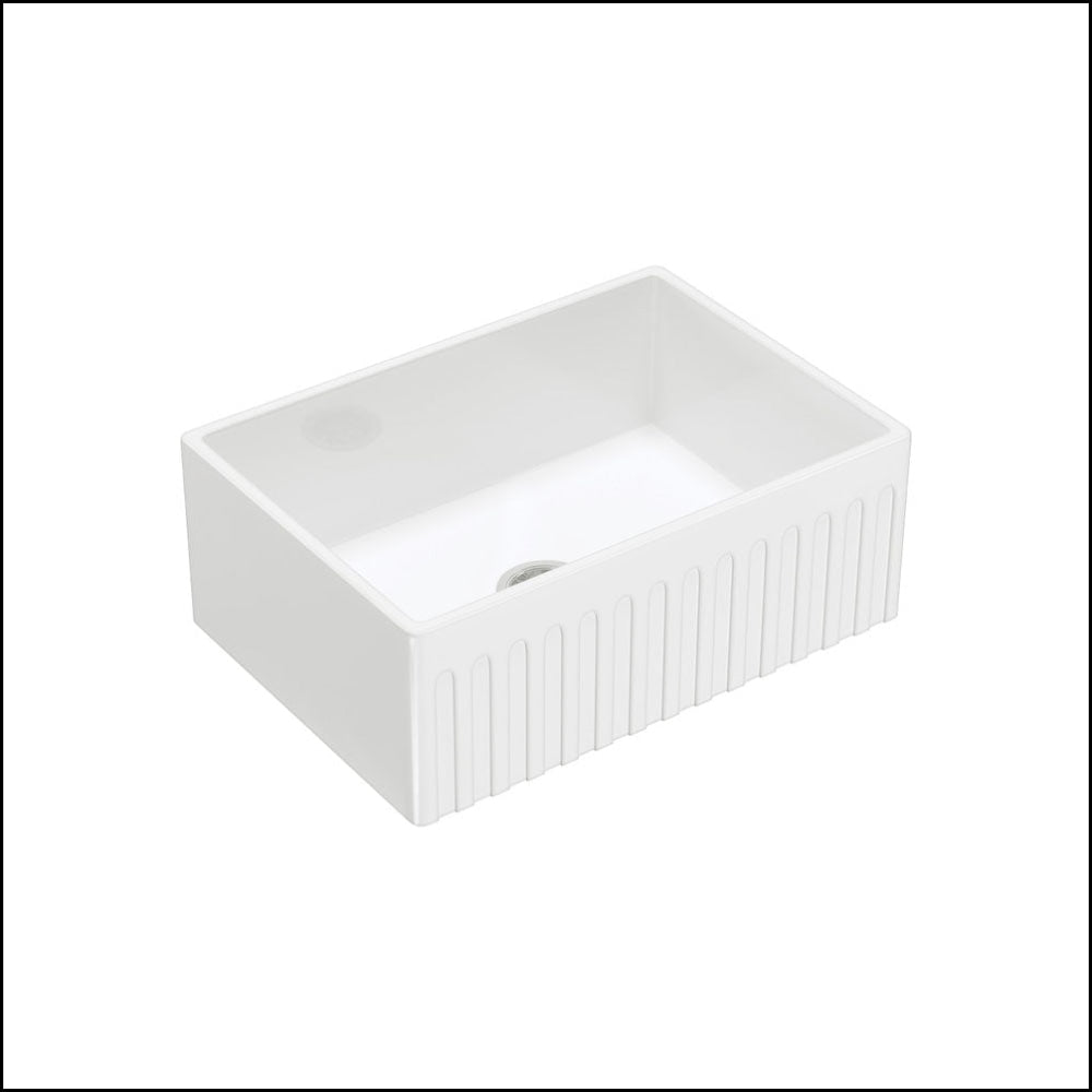 Fienza Winston 68700 Single Butler Sink Small White 675X475X250Mm - Special Order Kitchen Sinks