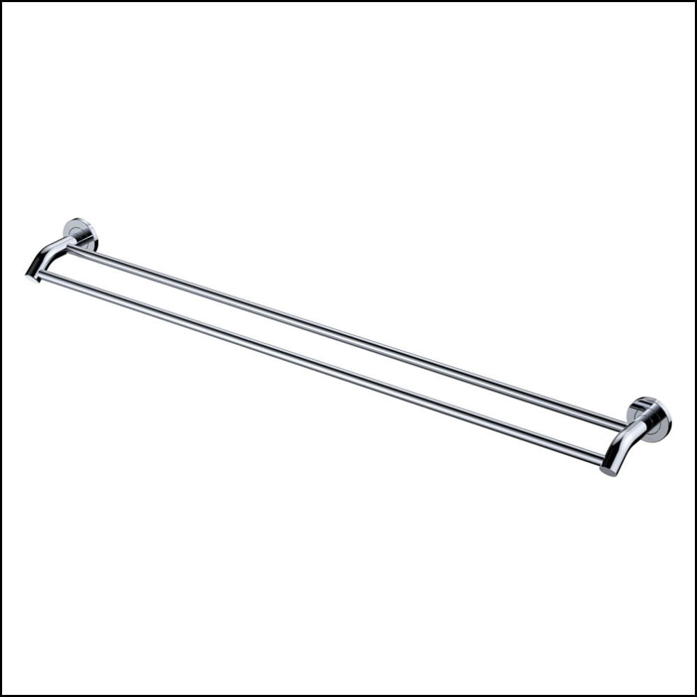 Kaya 900Mm Double Towel Rail Chrome 82808 Bathroom Accessories