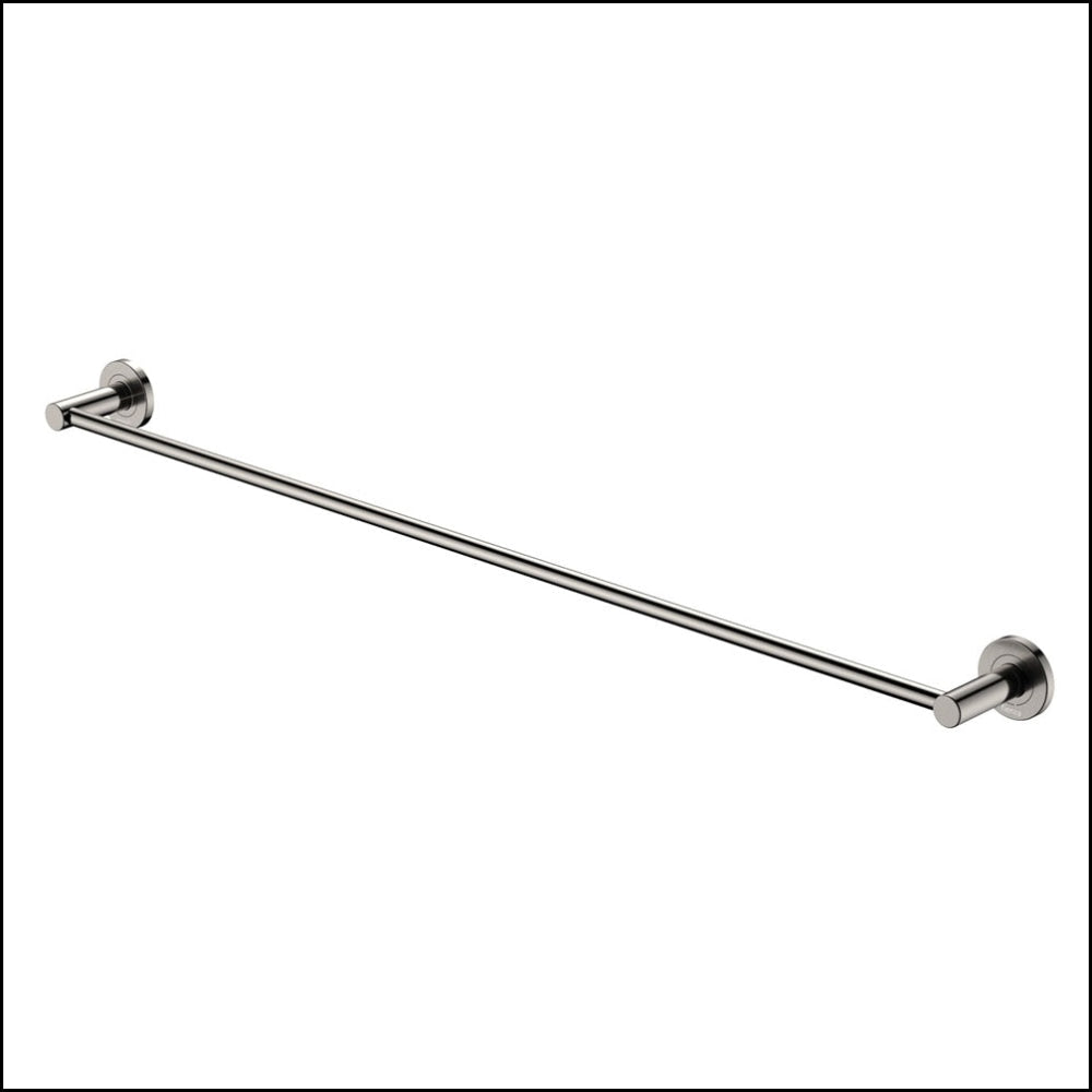 Kaya 900Mm Single Towel Rail Brushed Nickel 82801Bn Bathroom Accessories